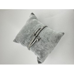 Gümüş İkili Kelebek Taşlı Bileklik